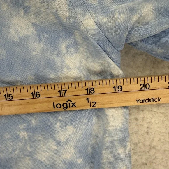 Polo Ralph Lauren Shirt Boys XL 18/20 Blue Tie Dye Short Sleeve Button Down - Picture 6 of 9